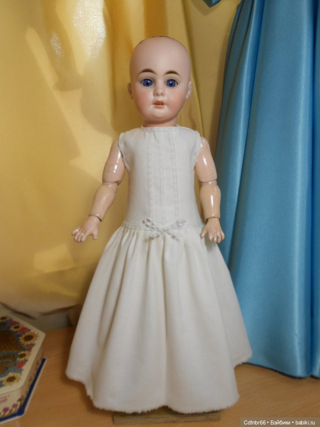 Реставрация антикварной куклы 1894 АМ4DEP. Хромоножка. Выравниваю ножки