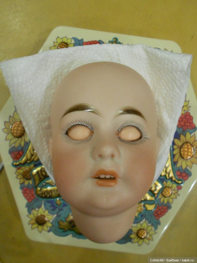 Реставрация антикварной куклы 1894 АМ4DEP. Хромоножка. Выравниваю ножки (фото 5)