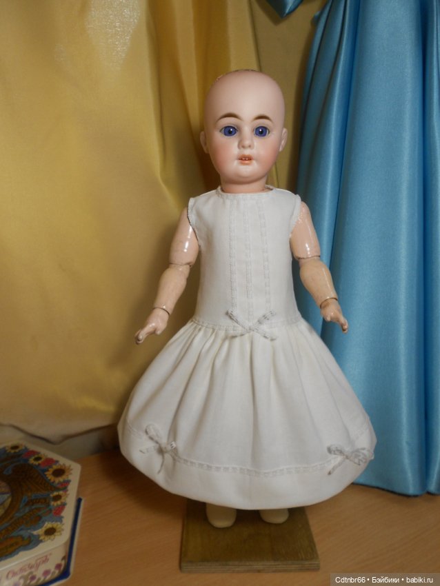 Реставрация антикварной куклы 1894 АМ4DEP. Хромоножка. Выравниваю ножки