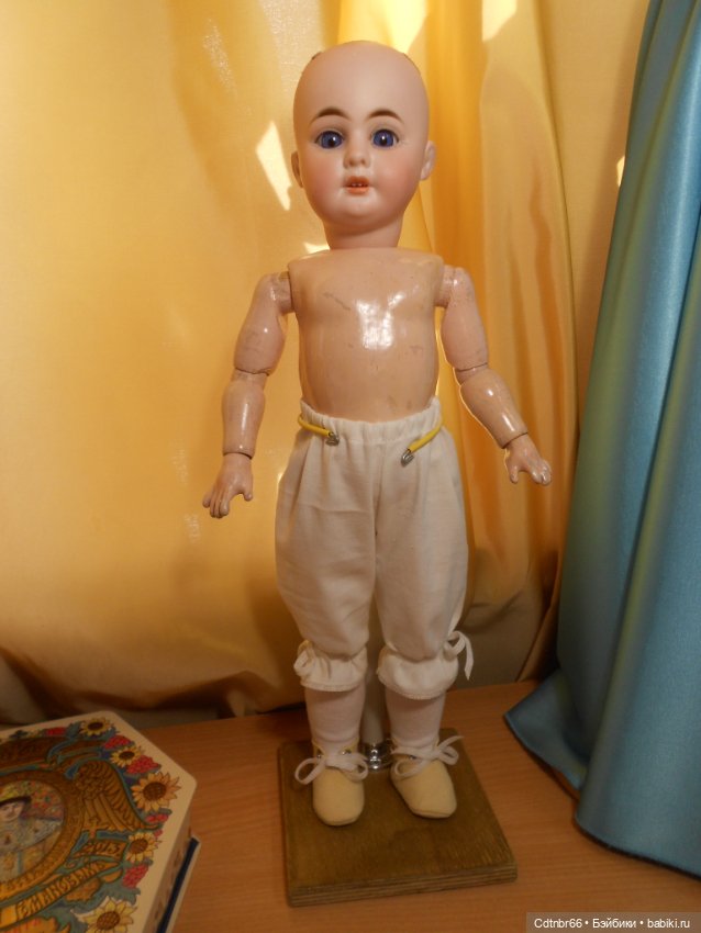 Реставрация антикварной куклы 1894 АМ4DEP. Хромоножка. Выравниваю ножки