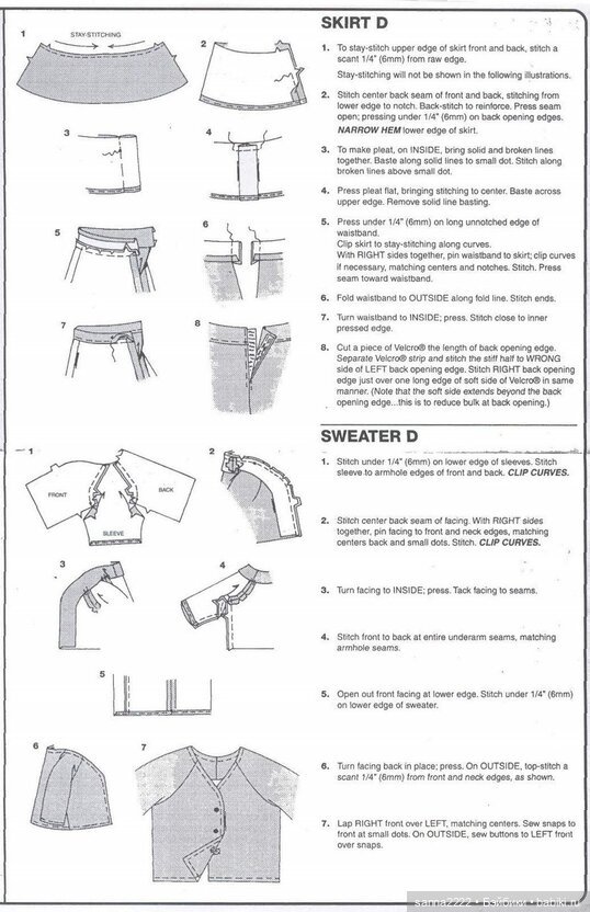 Simplicity 8451 Doll Clothes Pattern for 18" Dolls (фото 9)