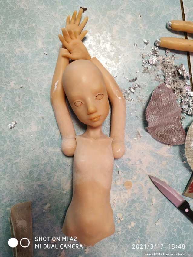Кристи (делаю шарнирную куклу) (фото 6)
