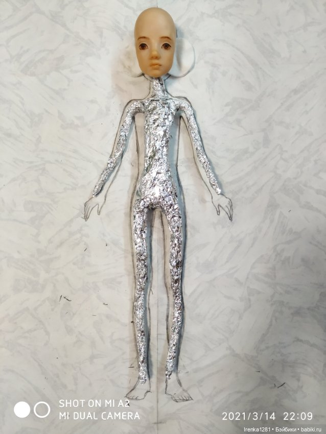 Кристи (делаю шарнирную куклу) (фото 4)
