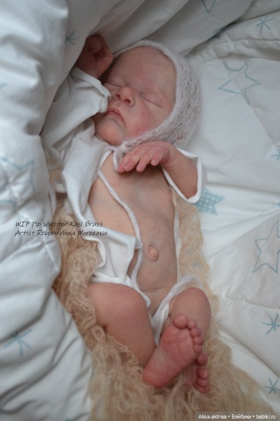 Период рождение Пипа от скульптора Касси Брас .Художник реборн Анна Морозова