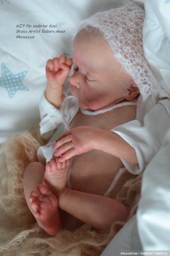 Период рождение Пипа от скульптора Касси Брас .Художник реборн Анна Морозова