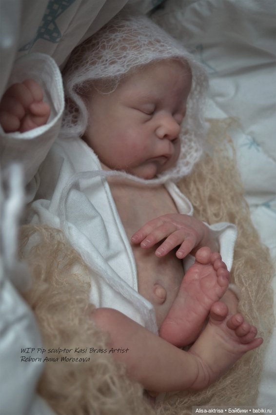 Период рождение Пипа от скульптора Касси Брас .Художник реборн Анна Морозова