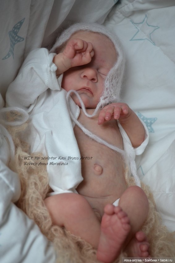 Период рождение Пипа от скульптора Касси Брас .Художник реборн Анна Морозова