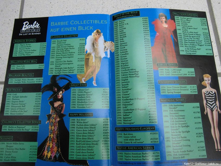 Барби каталог 1997 года — Куклы Barbie (Барби): Looks
