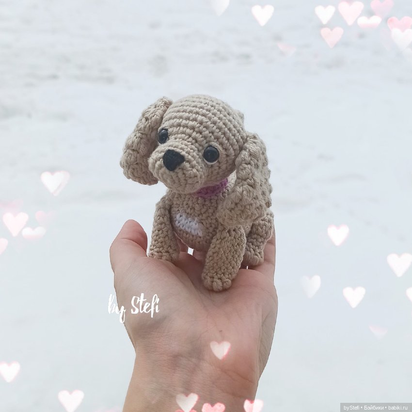 Щеночек — Вязаные игрушки и амигуруми: крючком