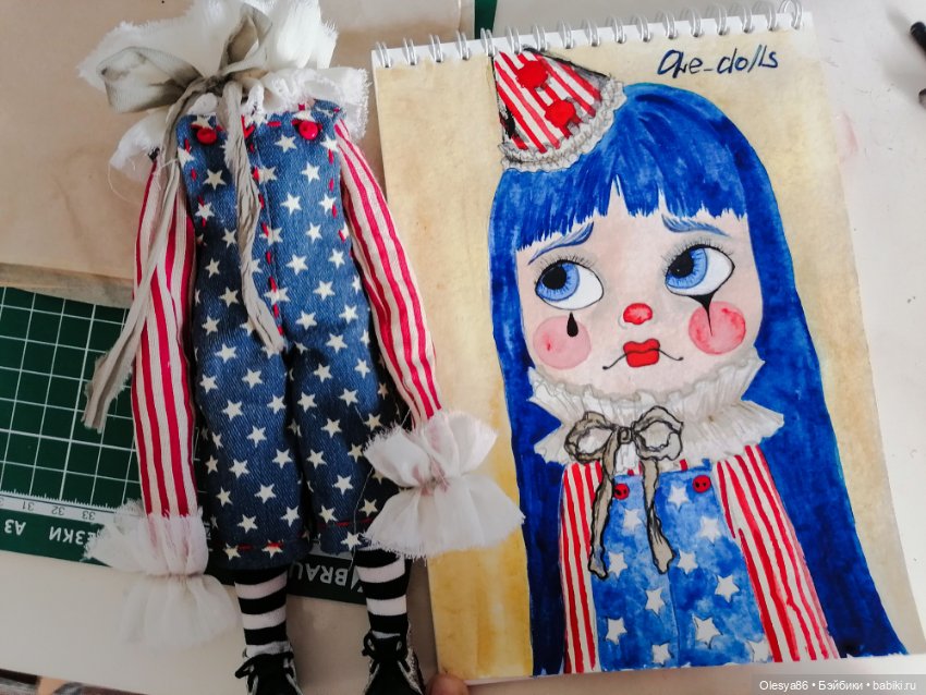 Клоунесса blythe на базе Isy doll (фото 3)