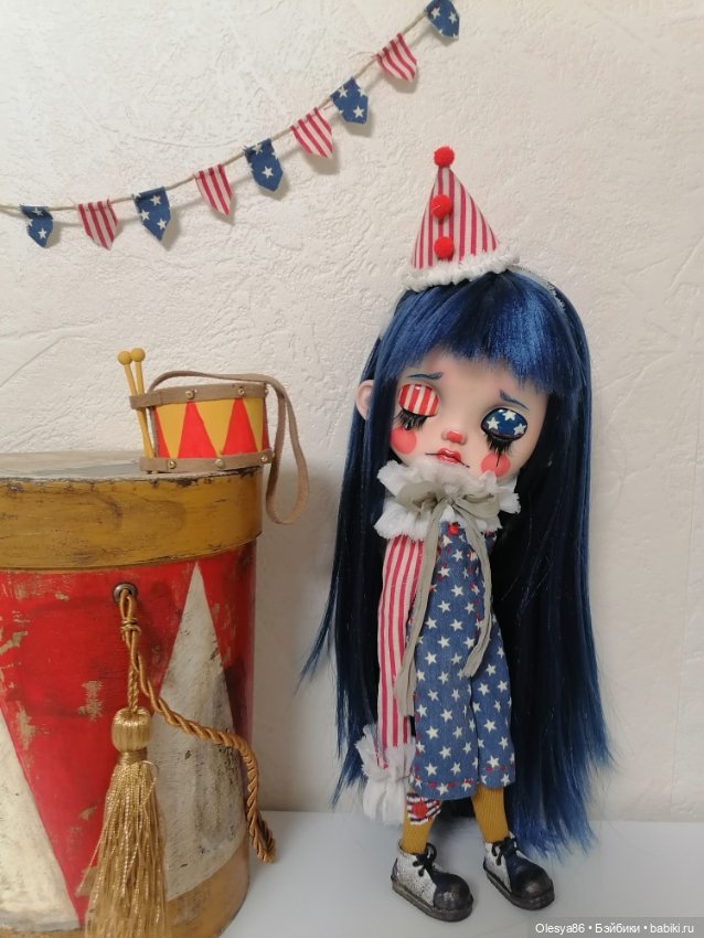 Клоунесса blythe на базе Isy doll (фото 10)
