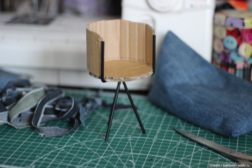 МК - Кресло — Кукольная мебель своими руками: МК