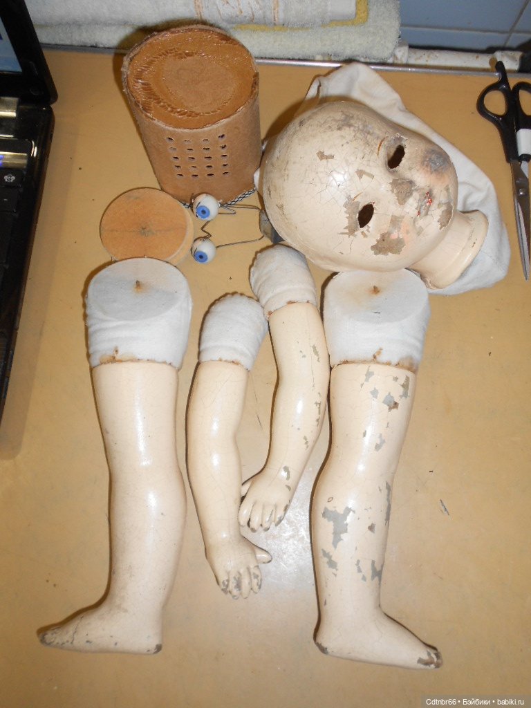 С днём ПОБЕДЫ! Пополнение. Очередная реставрация опилочной куклы России (фото 9)