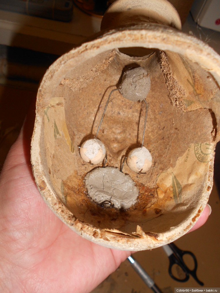 С днём ПОБЕДЫ! Пополнение. Очередная реставрация опилочной куклы России (фото 6)