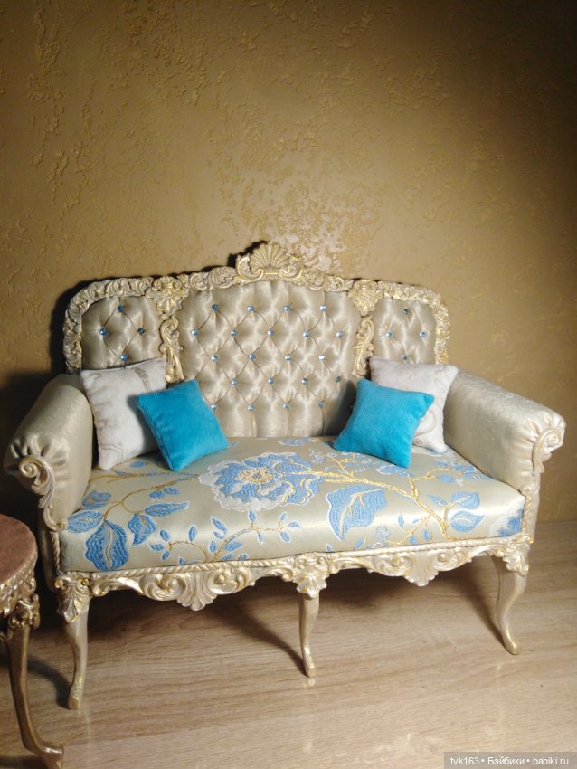 Диван для кукол — Авторские игрушки ручной работы: Тедди (фото 4)