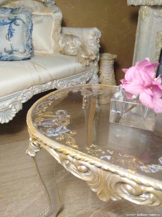 Нежный набор мебели — Мебель для кукол и домиков: фото (фото 2)