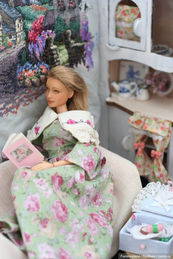 Мечтательная пани — ООАК и кастом Барби (Barbie): репейнт (фото 10)