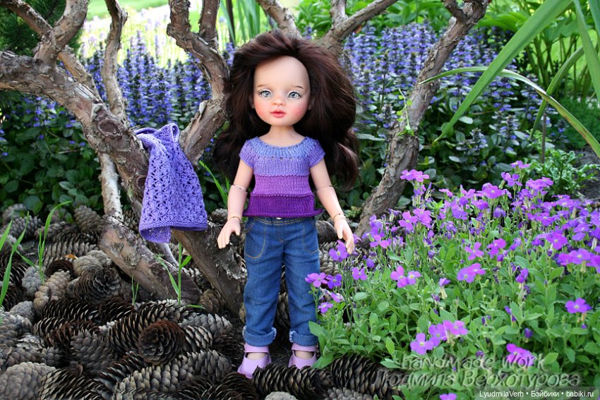 Фиолетовое лето — Одежда и обувь для кукол своими руками: фото (фото 2)
