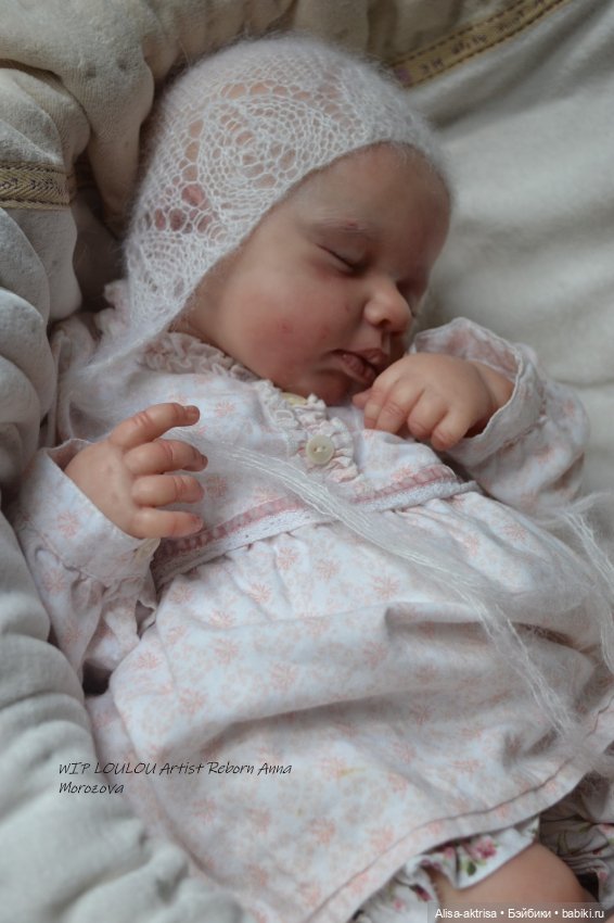 ЛоуЛоу малышка в процессе работы. Кукла-реборн Анны Морозовой