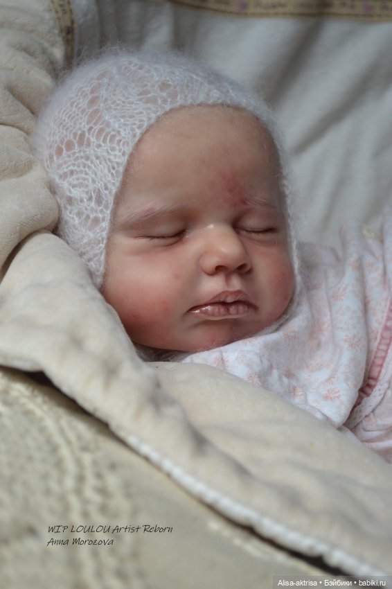 ЛоуЛоу малышка в процессе работы. Кукла-реборн Анны Морозовой (фото 8)