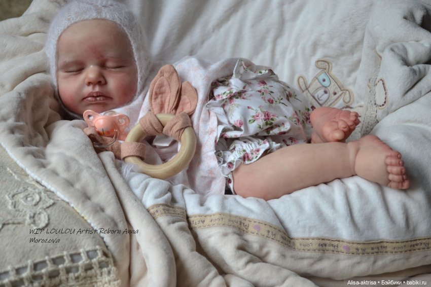 ЛоуЛоу малышка в процессе работы. Кукла-реборн Анны Морозовой