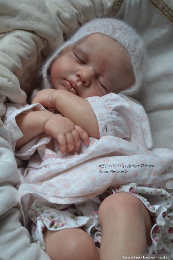 ЛоуЛоу малышка в процессе работы. Кукла-реборн Анны Морозовой