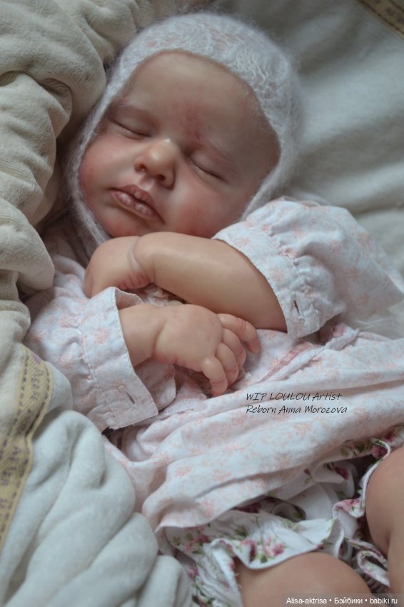 ЛоуЛоу малышка в процессе работы. Кукла-реборн Анны Морозовой
