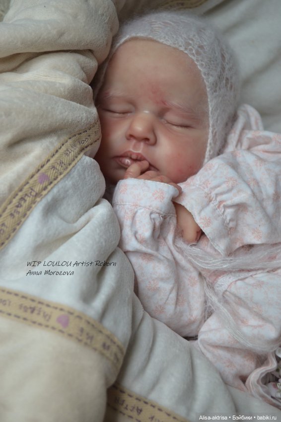 ЛоуЛоу малышка в процессе работы. Кукла-реборн Анны Морозовой