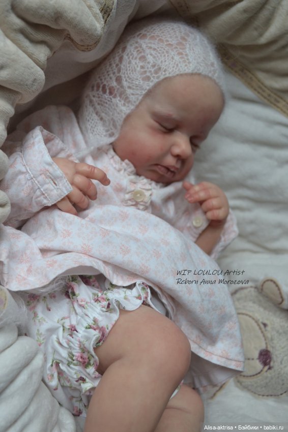 ЛоуЛоу малышка в процессе работы. Кукла-реборн Анны Морозовой