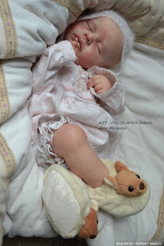 ЛоуЛоу малышка в процессе работы. Кукла-реборн Анны Морозовой