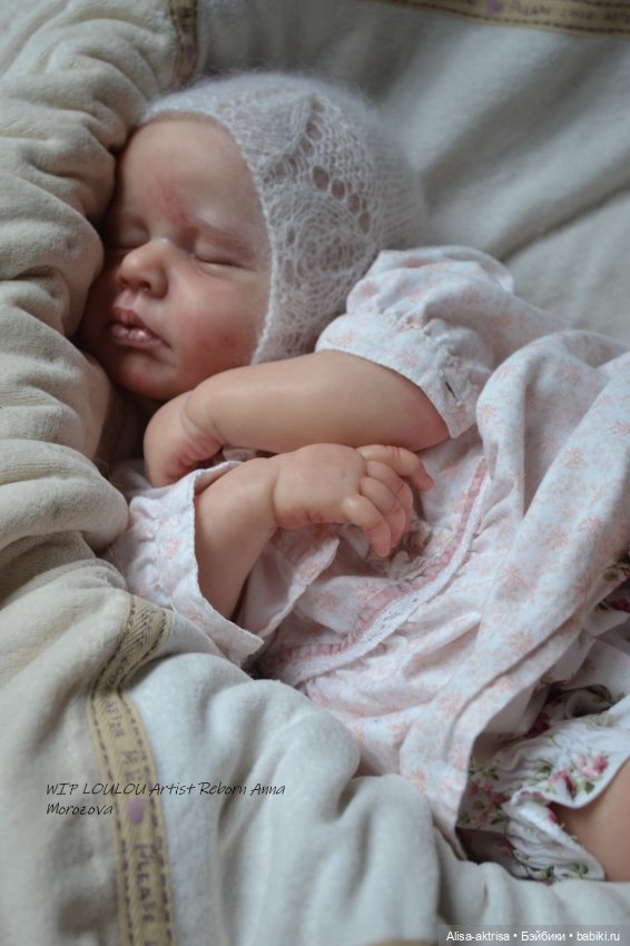ЛоуЛоу малышка в процессе работы. Кукла-реборн Анны Морозовой