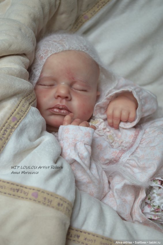 ЛоуЛоу малышка в процессе работы. Кукла-реборн Анны Морозовой