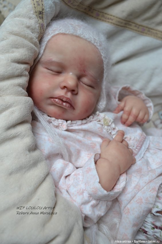 ЛоуЛоу малышка в процессе работы. Кукла-реборн Анны Морозовой