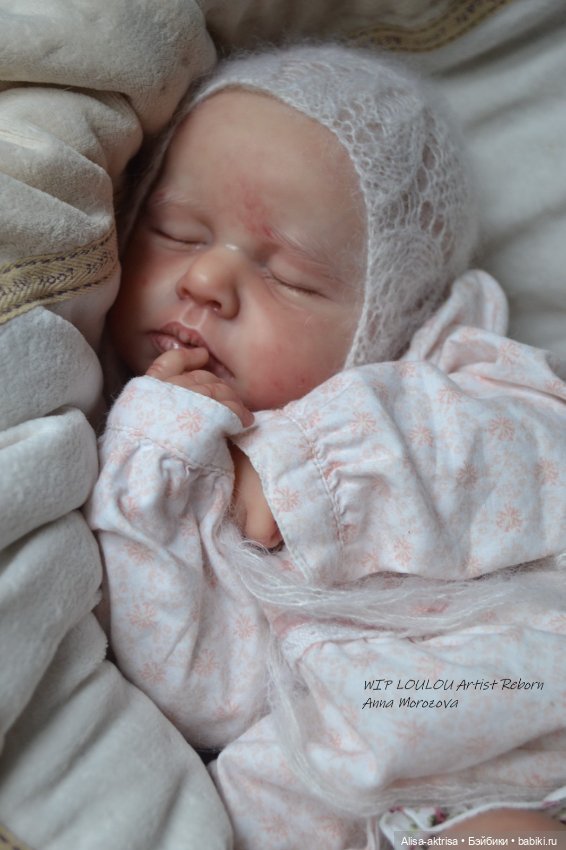 ЛоуЛоу малышка в процессе работы. Кукла-реборн Анны Морозовой