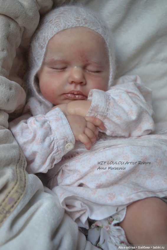 ЛоуЛоу малышка в процессе работы. Кукла-реборн Анны Морозовой