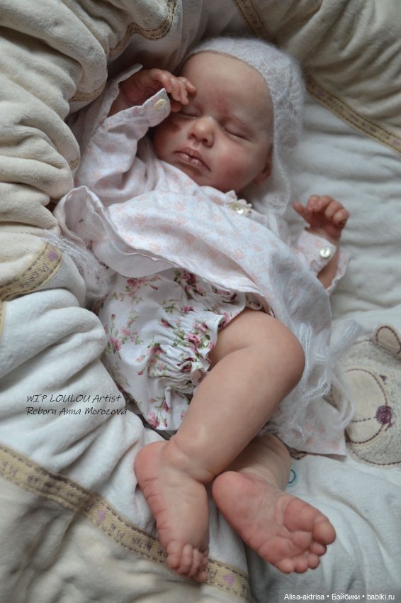 ЛоуЛоу малышка в процессе работы. Кукла-реборн Анны Морозовой