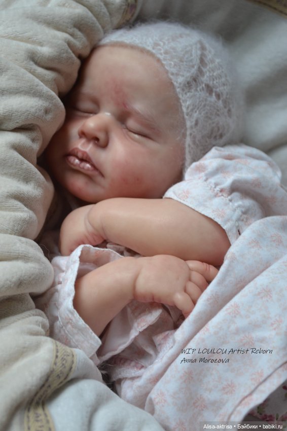 ЛоуЛоу малышка в процессе работы. Кукла-реборн Анны Морозовой
