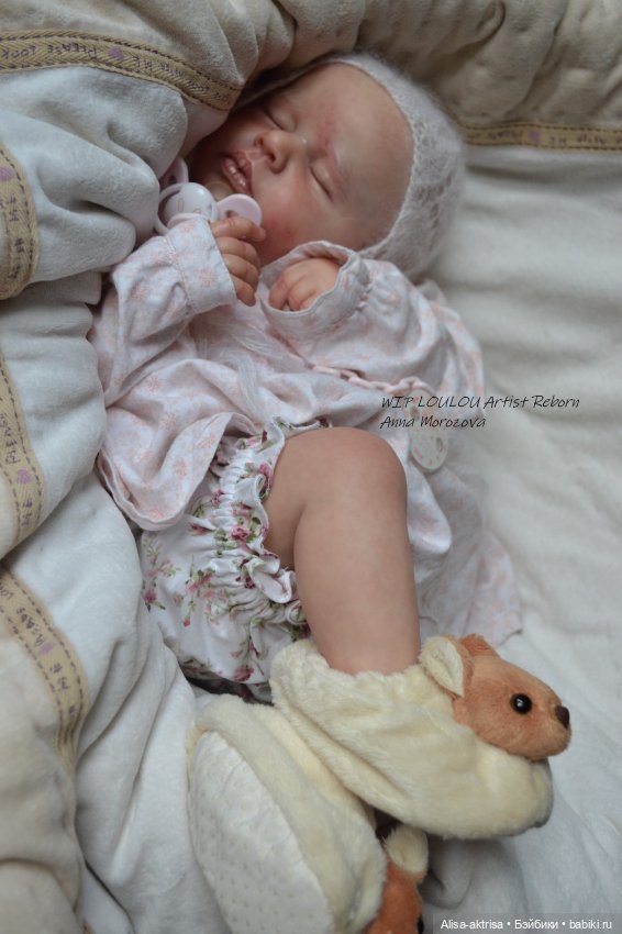 ЛоуЛоу малышка в процессе работы. Кукла-реборн Анны Морозовой