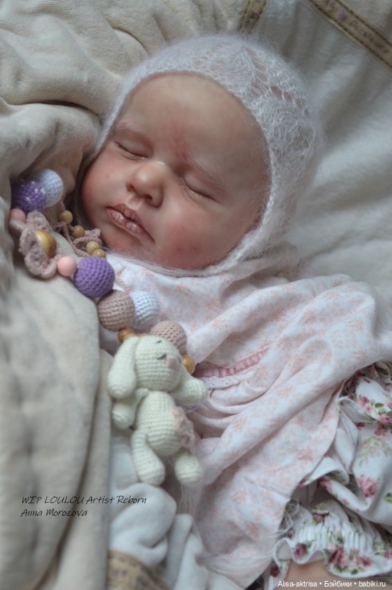 ЛоуЛоу малышка в процессе работы. Кукла-реборн Анны Морозовой (фото 5)