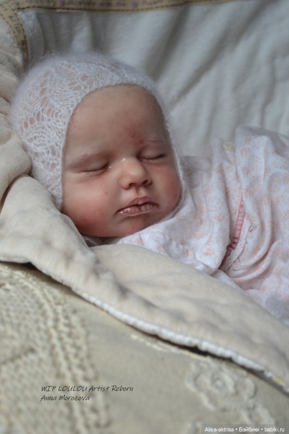 ЛоуЛоу малышка в процессе работы. Кукла-реборн Анны Морозовой (фото 9)