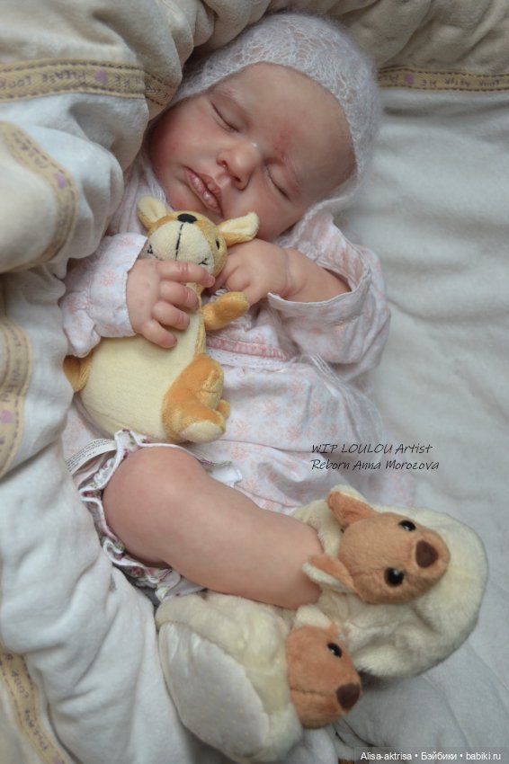 ЛоуЛоу малышка в процессе работы. Кукла-реборн Анны Морозовой