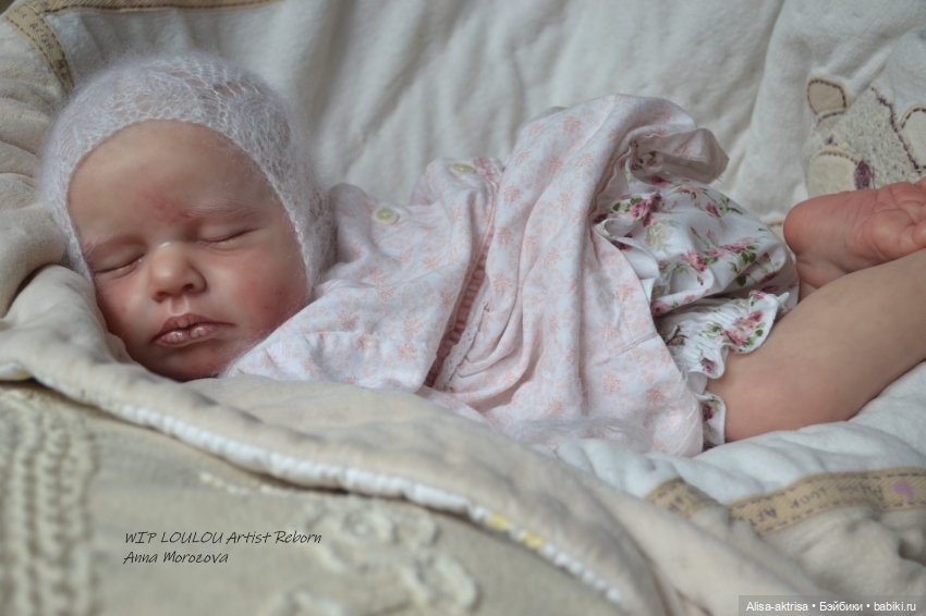 ЛоуЛоу малышка в процессе работы. Кукла-реборн Анны Морозовой (фото 10)