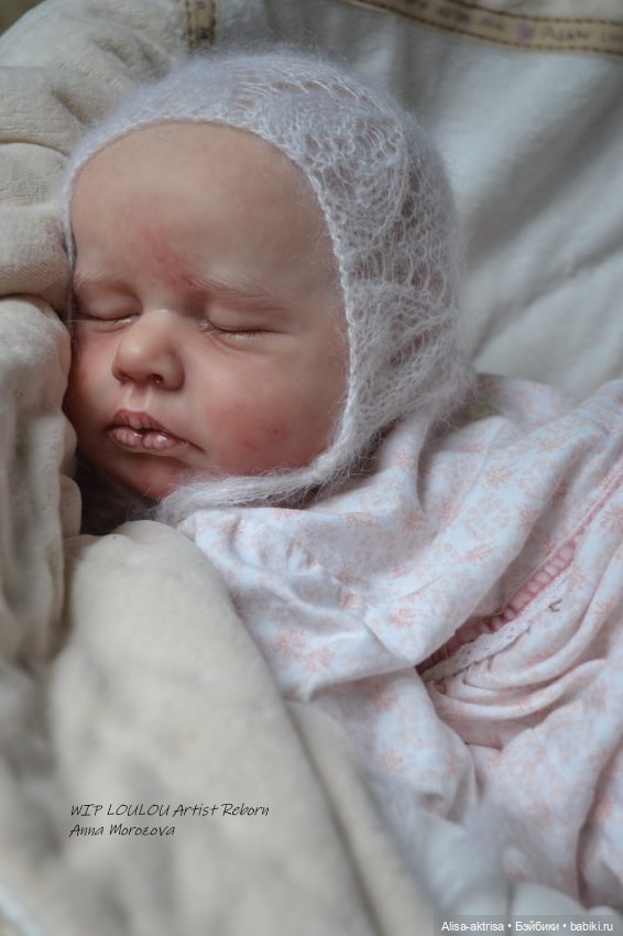 ЛоуЛоу малышка в процессе работы. Кукла-реборн Анны Морозовой (фото 2)