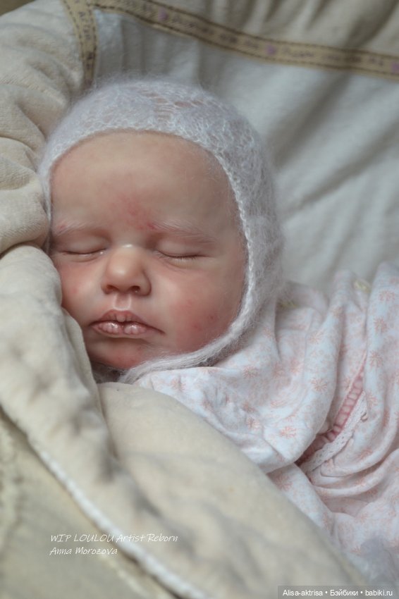 ЛоуЛоу малышка в процессе работы. Кукла-реборн Анны Морозовой (фото 7)