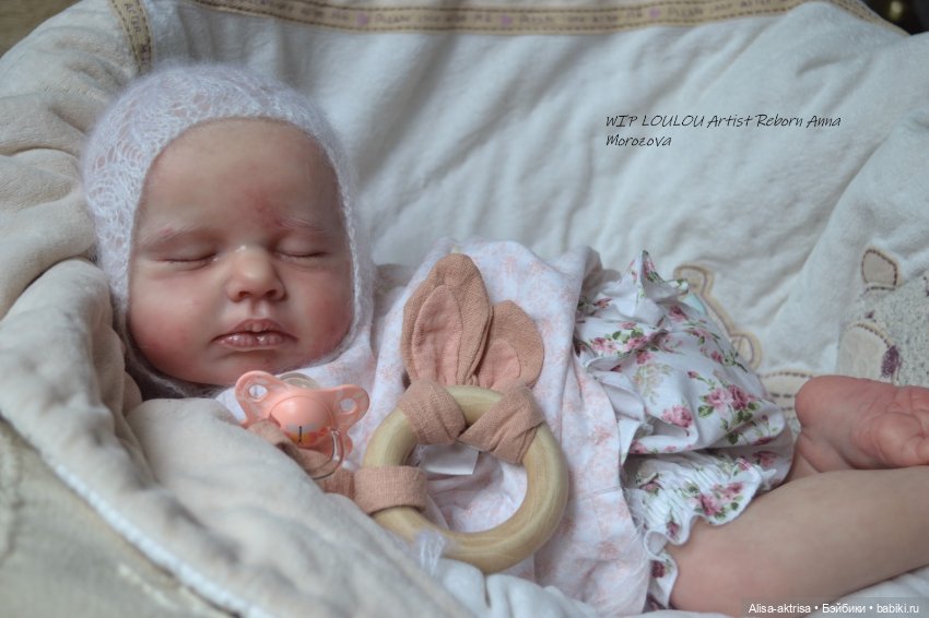 ЛоуЛоу малышка в процессе работы. Кукла-реборн Анны Морозовой (фото 6)