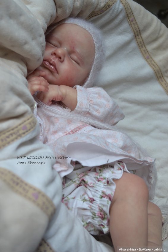 ЛоуЛоу малышка в процессе работы. Кукла-реборн Анны Морозовой