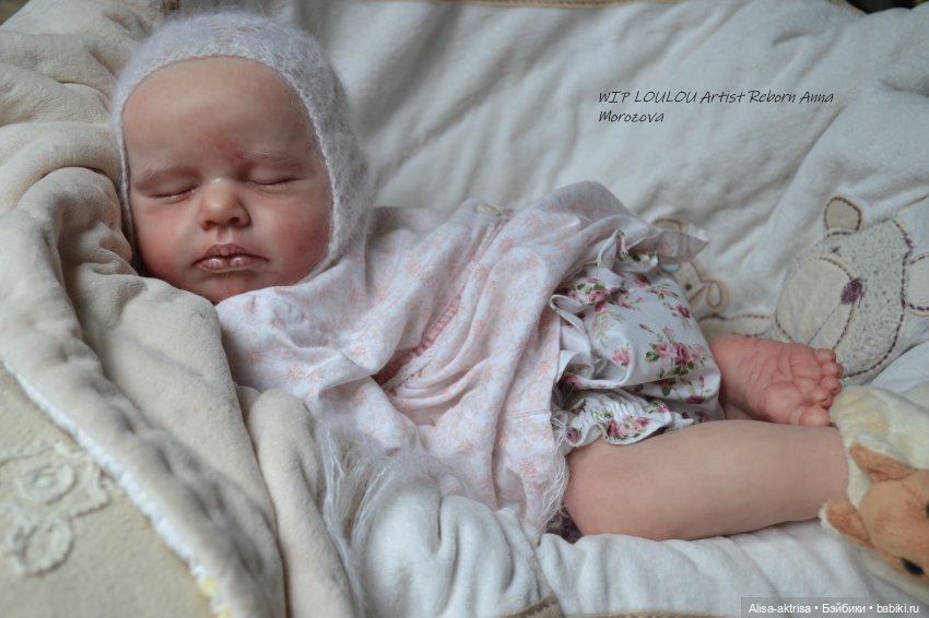 ЛоуЛоу малышка в процессе работы. Кукла-реборн Анны Морозовой (фото 4)