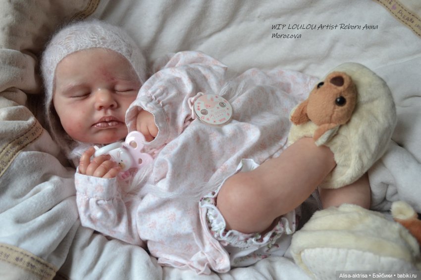 ЛоуЛоу малышка в процессе работы. Кукла-реборн Анны Морозовой