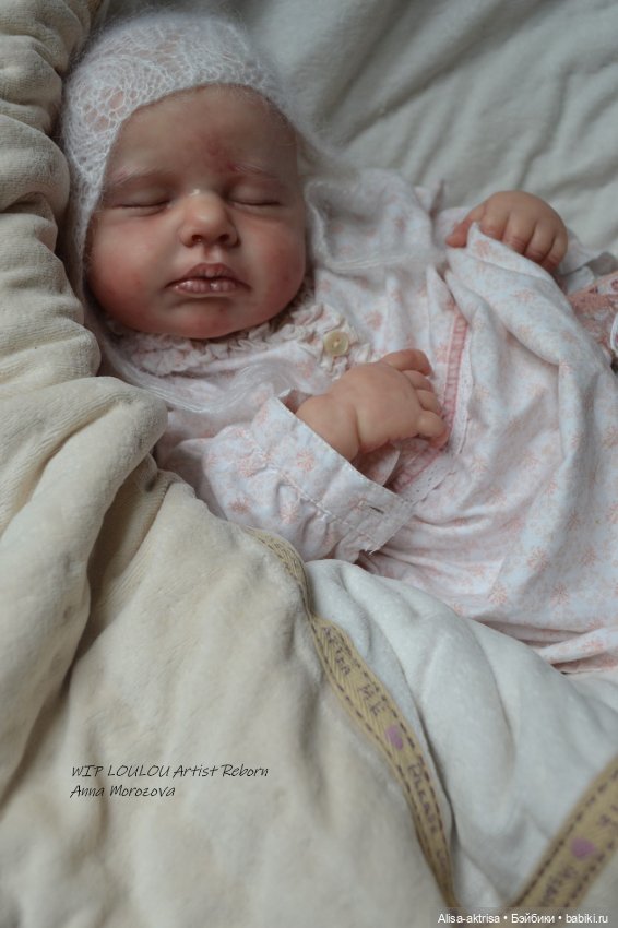 ЛоуЛоу малышка в процессе работы. Кукла-реборн Анны Морозовой