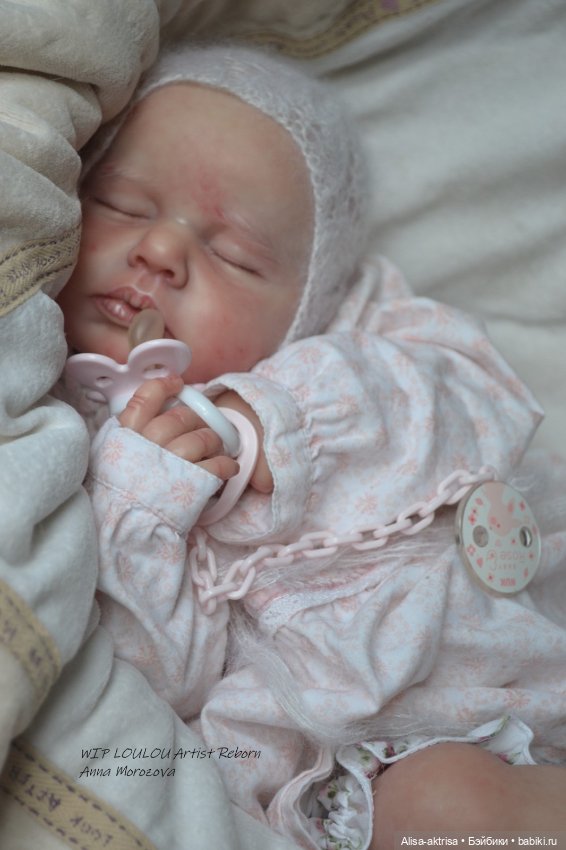 ЛоуЛоу малышка в процессе работы. Кукла-реборн Анны Морозовой